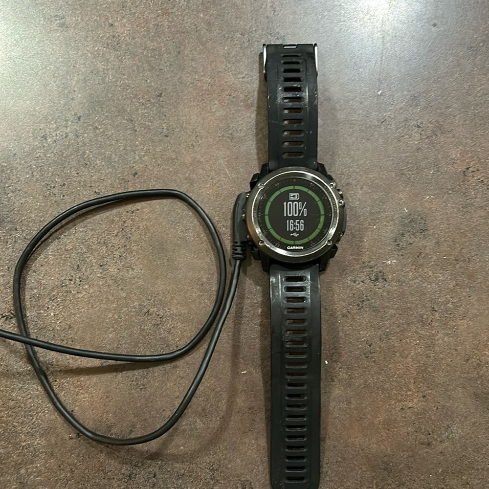 USED Garmin Fenix 3 digital GPS watch